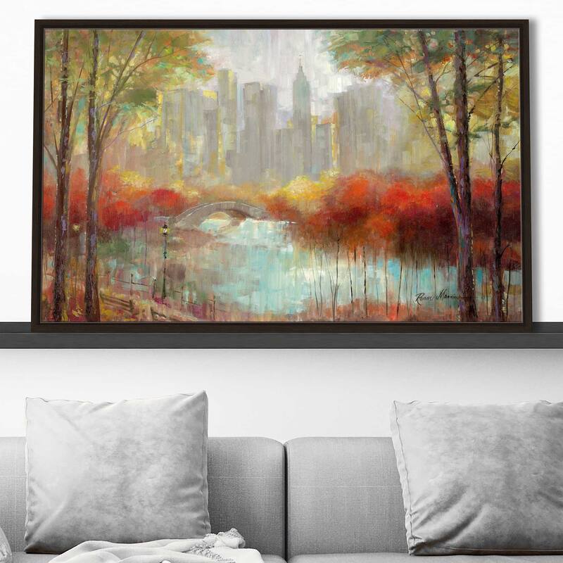 "City View" by Ruane Manning Print on Floating Canvas