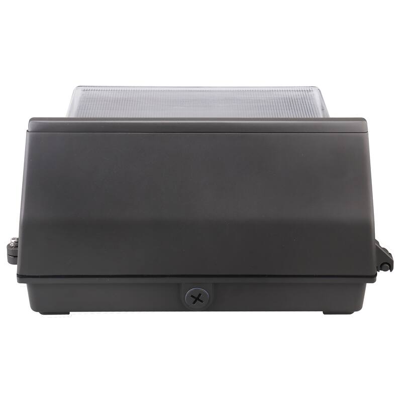 Emergency Architectural LED Wall Pack CCT Selectable 3K/4K/5K Wattage Adjustable Bypassable Photocell 120-277 Volt - Bronze