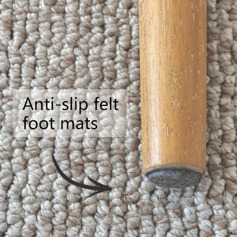 Linen Upholstered Dining Chairs With Solid Wood Legs (Set of 8)