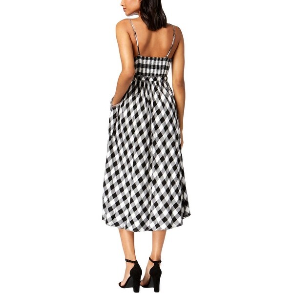 bardot gingham dress