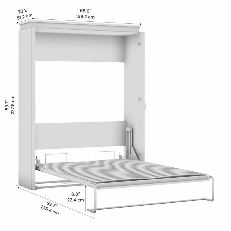 Orion 67W Queen Murphy Bed by Bestar