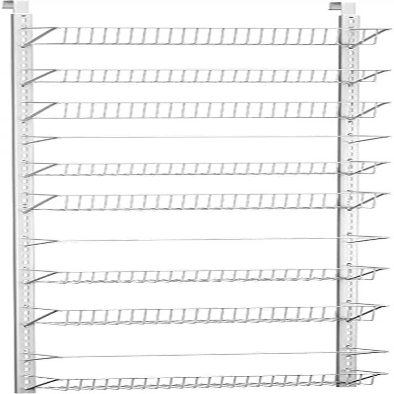 Over the Door Organizer - 8-Tier Hanging Wall Rack for Bathroom or Kitchen - 5.1"D x 17.5"W x 74.25"H