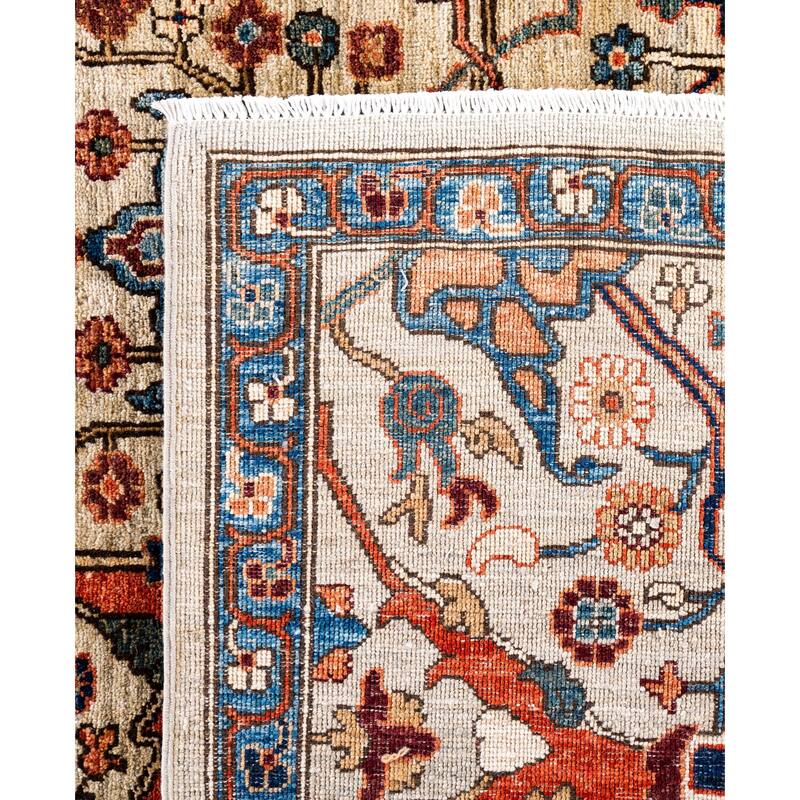 Serapi One-of-a-Kind Hand-Knotted Area Rug - Ivory - 8' 0" x 9' 10"