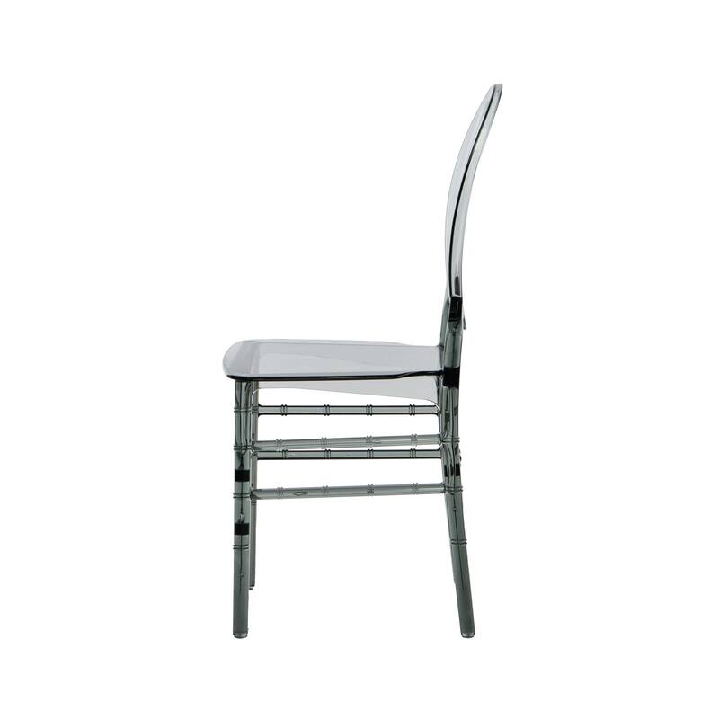 Modern Designs 2 and 4-piece Set of Stackable Transparent Ghost Chairs for Events - N/A