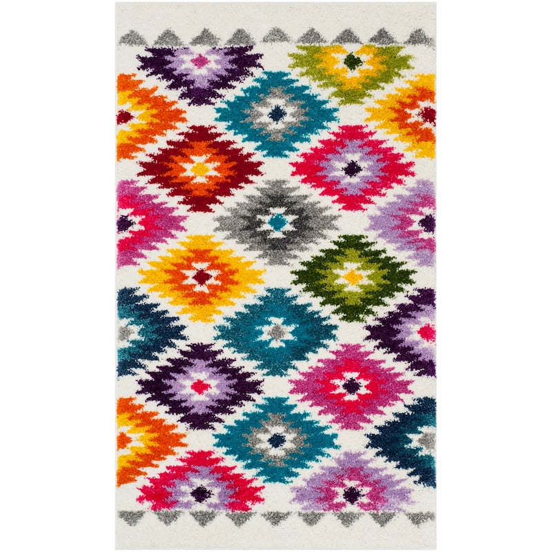 SAFAVIEH Fiesta Shag Gerbrich Abstract Rug
