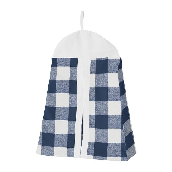 blue buffalo plaid crib bedding
