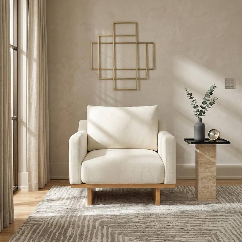 Modern Minimalist Accent Chair by Harper&Bright Designs