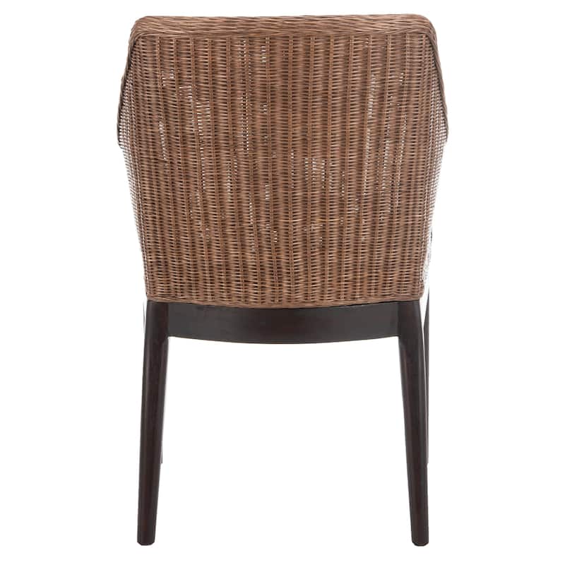 SAFAVIEH Duyen Dining Multi/ Brown Arm Chair - 23" x 23.3" x 34" - 23Wx23Dx34H
