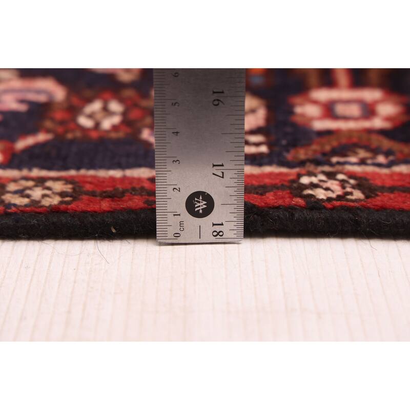 ECARPETGALLERY Hand-knotted Andelz Navy Wool Rug - 2'6 x 11'9