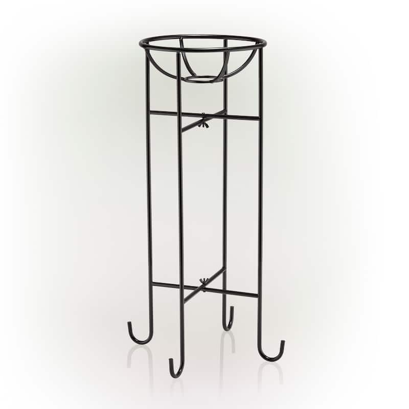 24-inch Black Metal Gazing Globe Stand