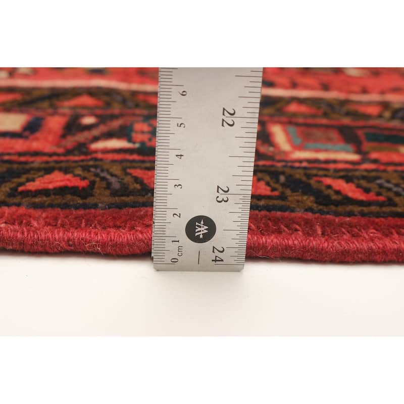 ECARPETGALLERY Hand-knotted Sarabi Red Wool Rug - 3'10 x 10'10