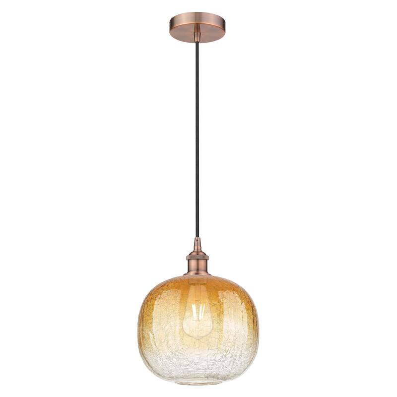 Innovations Lighting Endless Possibilities Edison - Brookhaven Sphere - 1 Light 11" Cord Hung Mini Pendant - Antique Copper/Amber