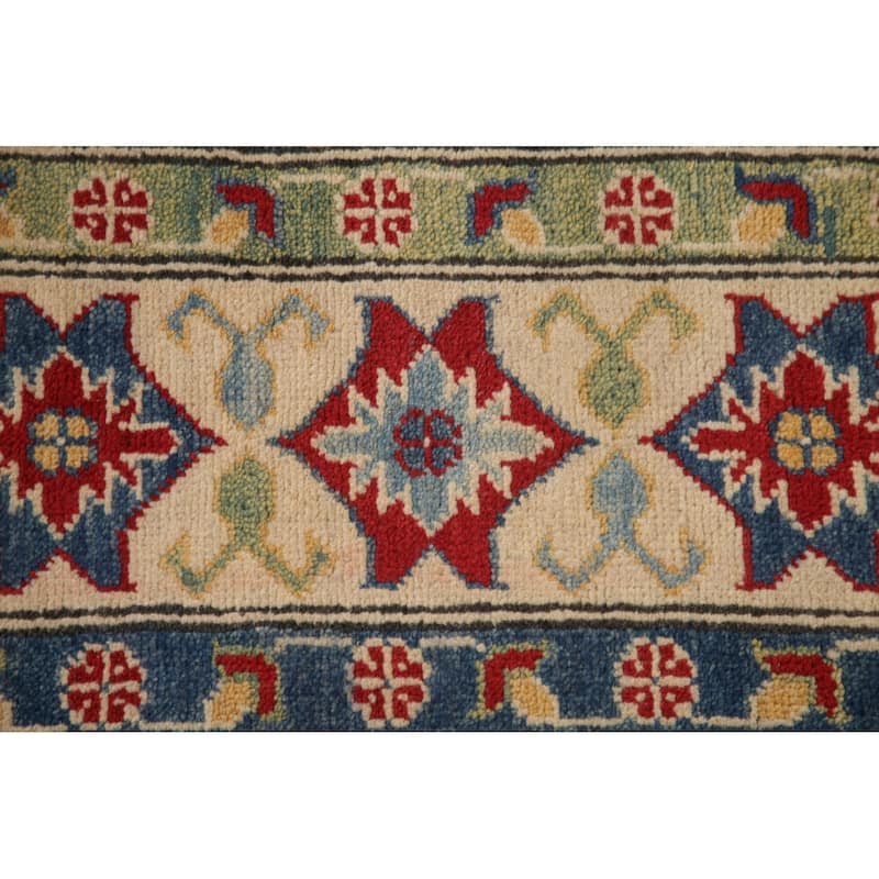 Red Kazak Area Rug Handmade Traditional Oriental Wool Carpet - 10'0"x 12'10"