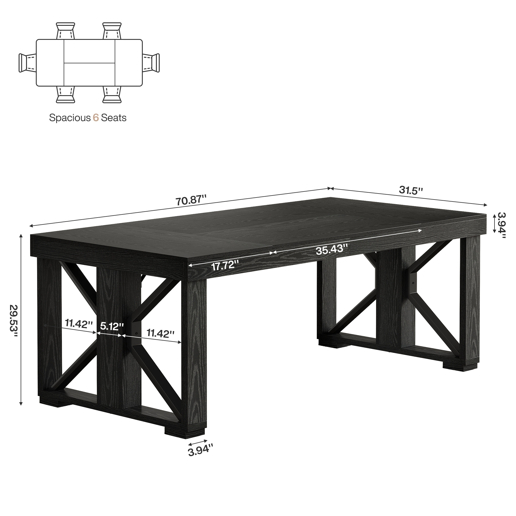 5.9-ft-Conference-Table-for-6-