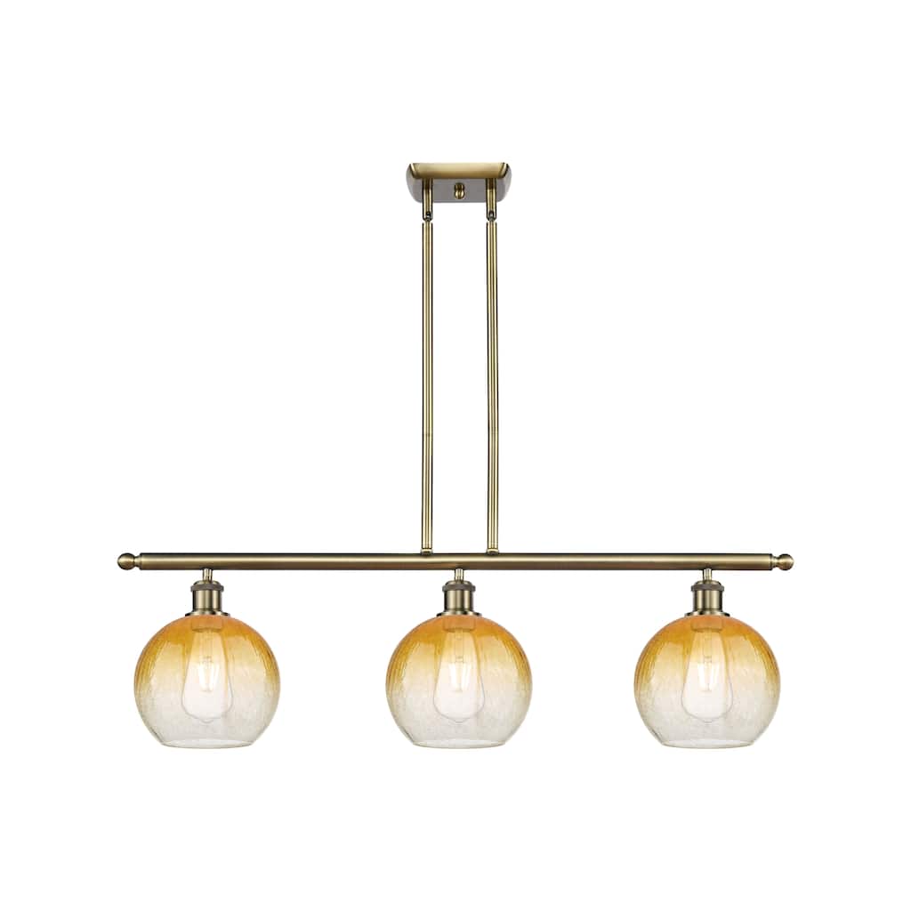 Innovations Lighting Endless Possibilities Ballston - Brookhaven Globe - 3 Light 36" Stem Hung Island Light
