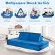 preview thumbnail 16 of 18, Costway 4-Piece Convertible Kids Couch or 2 Chairs Toddler to Teen - 66'' x 33'' x 21''