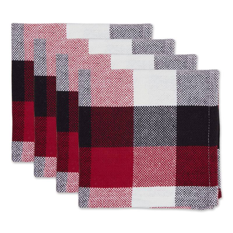 DII Tri Color Check Dishcloth (Set of 4)