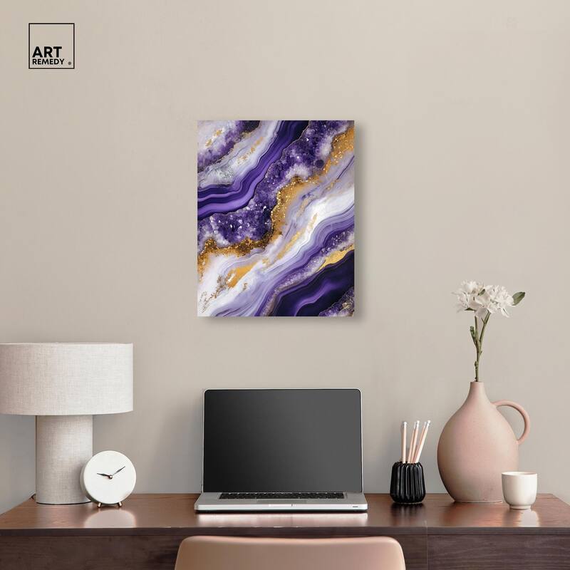 Gemstone Labyrinth I Canvas by Art Remedy, Gallery Wrapped