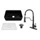Option 30" Matte Black Sink + 3-Function Pull-Down Faucet