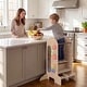 preview thumbnail 5 of 8, Gymax Toddler Step Stool Kids Kitchen Standing Tower w/ Adjustable