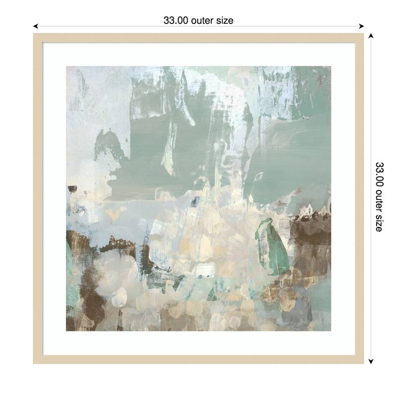 Sea Glass Reverie III by June Erica Vess Wood Framed Wall Art Print