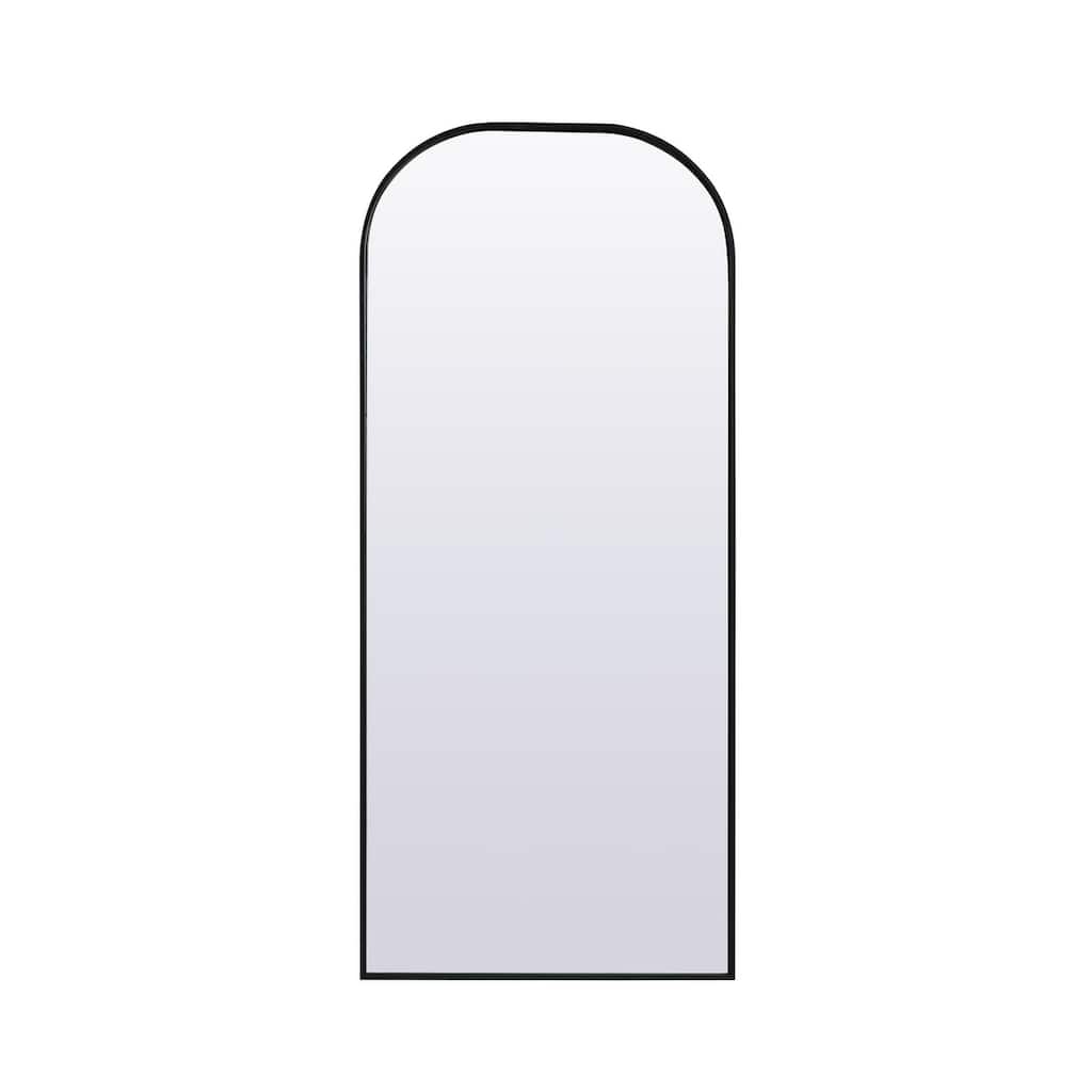 Indigo Home Metal Frame Arch Full Length Mirror 28x66 Inch