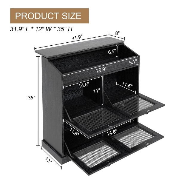 dimension image slide 3 of 4, Kitchen Storage Cabinet for Organizing Pantry Items, Spices, Potato, Vegetable