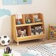 preview thumbnail 1 of 5, 5-Cubby Toy Storage Organizer Children 2-Tier Open Book Display Organizer