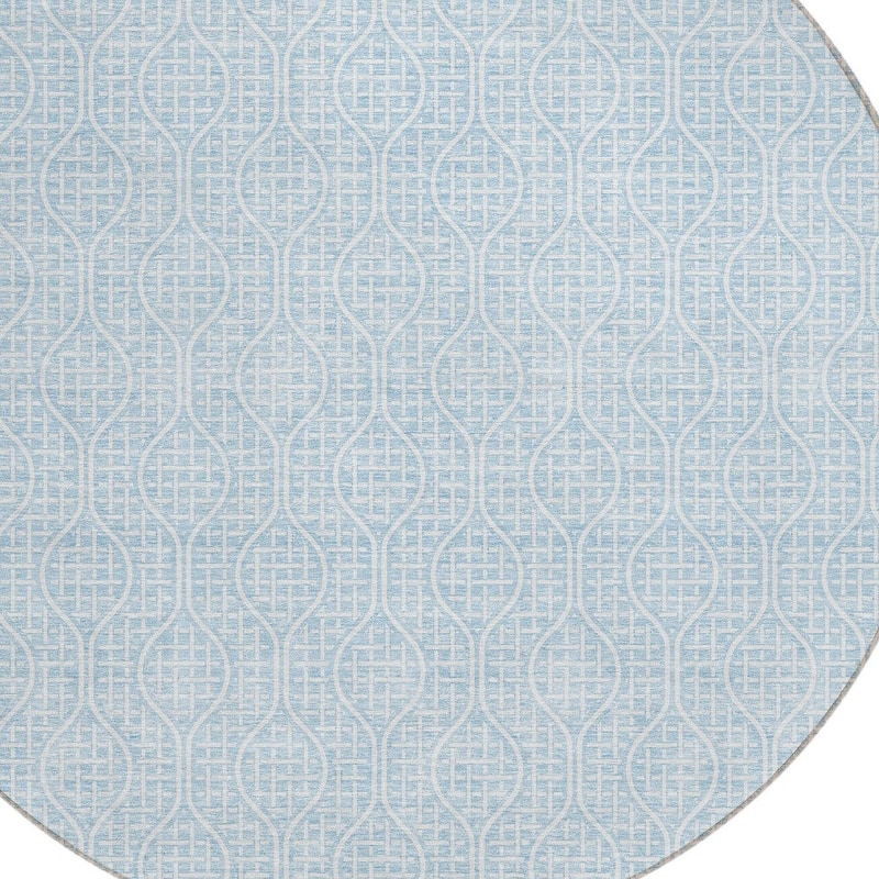 HomeRoots Geometric Transitional Rectangle Outdoor Rug