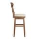 preview thumbnail 31 of 79, Eleanor Napoleon Back Wood Swivel Chair by iNSPIRE Q Classic