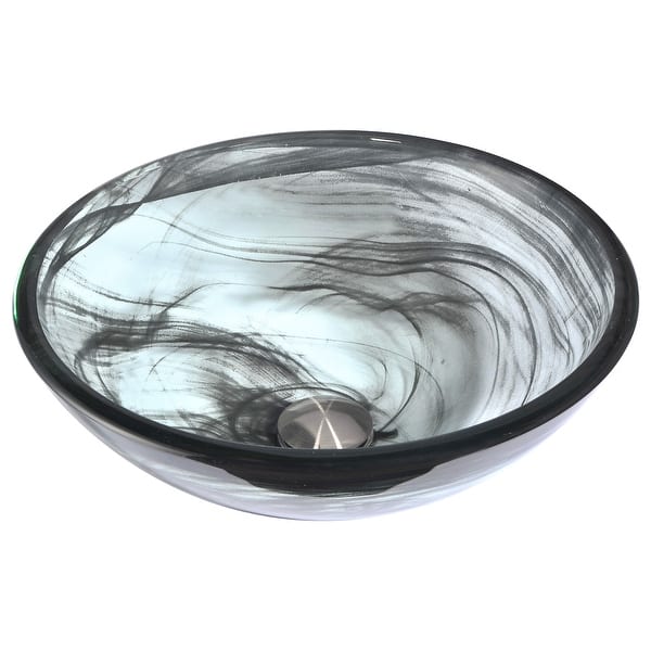 ANZZI Mezzo Series Vessel Sink with Pop-Up Drain in Slumber Wisp ANZZI Mezzo Series Vessel Sink with Pop-Up Drain in Slumber Wisp
