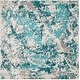 preview thumbnail 59 of 87, SAFAVIEH Skyler Nemesia Modern Rug 10' Square - Blue/Ivory - Square
