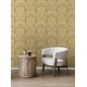 preview thumbnail 8 of 6, Seabrook Designs Enora Striped Damask Unpasted Wallpaper
