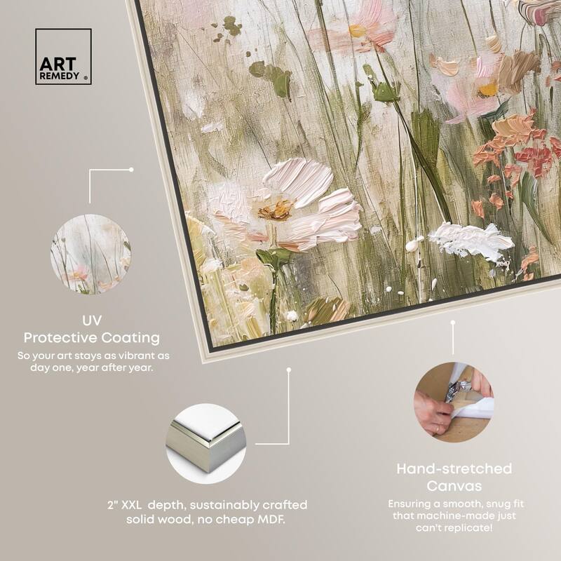 Floral Luster Canvas by Art Remedy