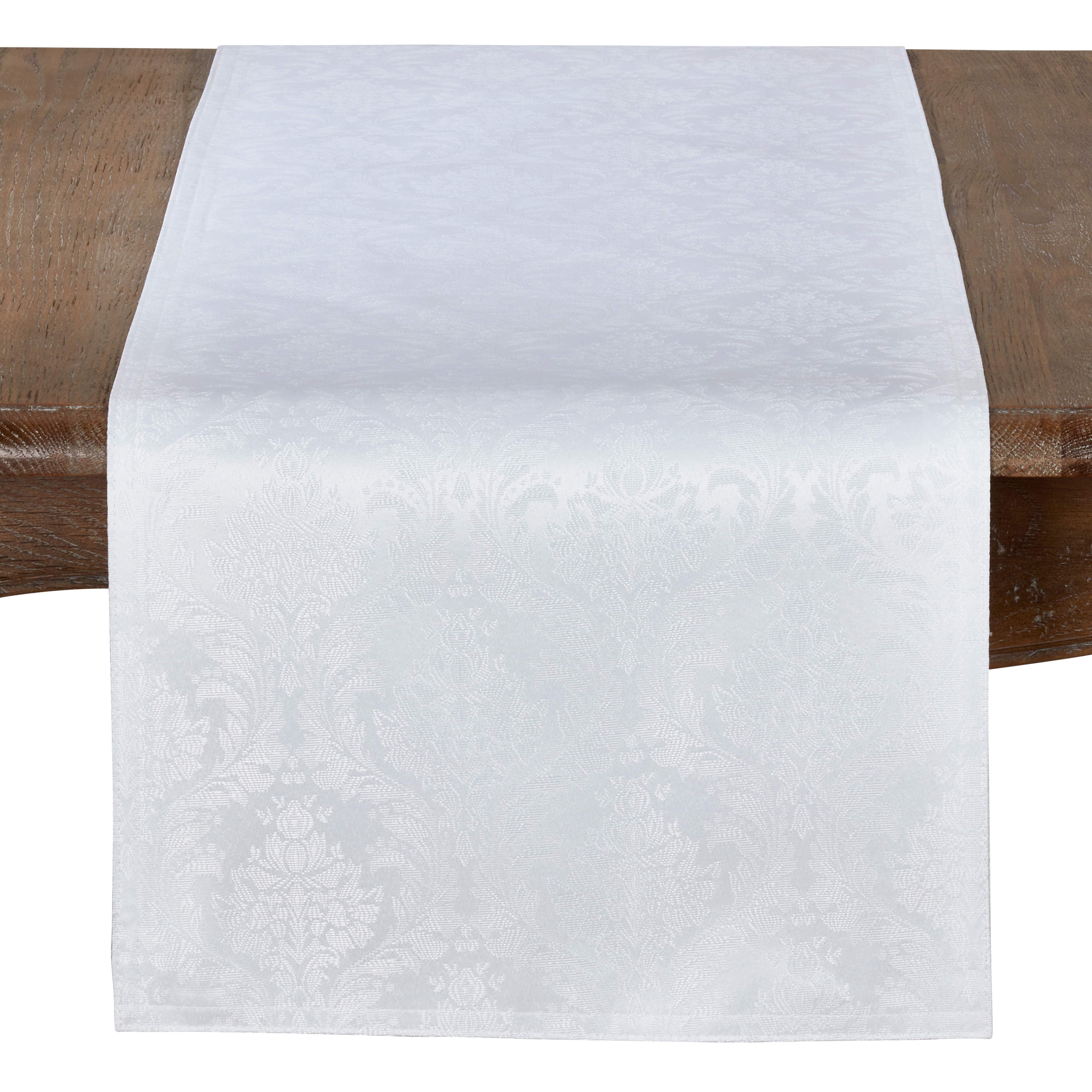 Table Runner With Damask Design