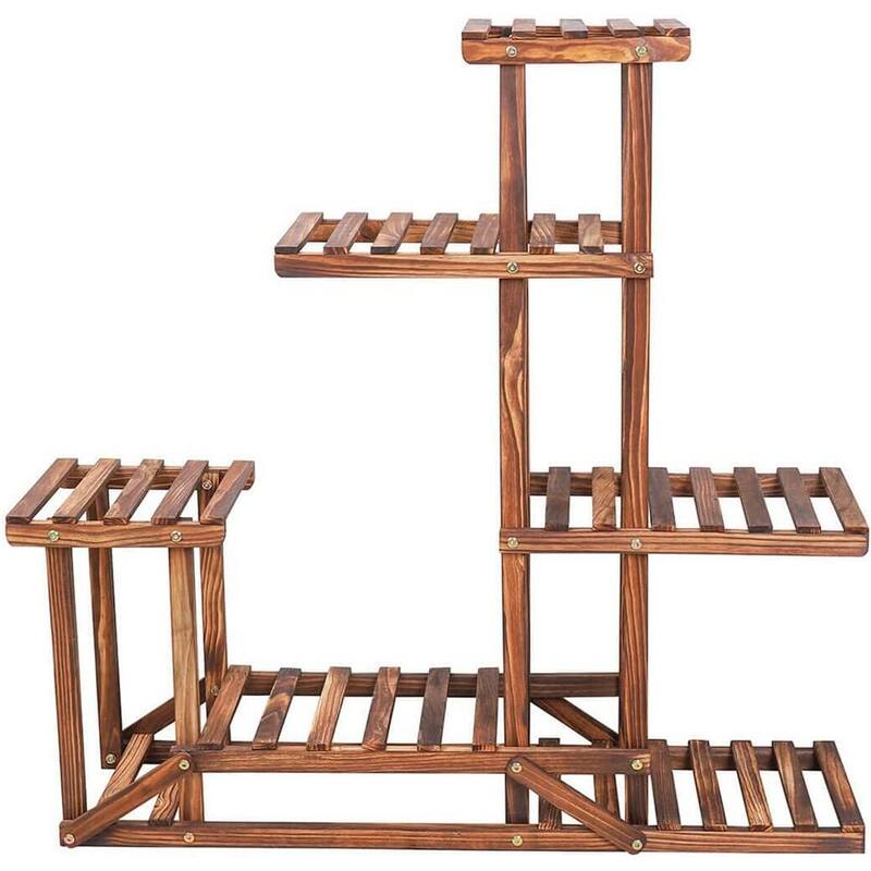 Large Wood Plant Stand Flower Pot Display Rack