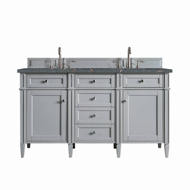 James Martin Vanities 650-V60D-3PBL Brittany 60" Double Basin Poplar