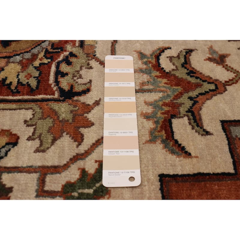 ECARPETGALLERY Hand-knotted Jules Sultane Ivory Wool Rug - 8'9 x 11'8