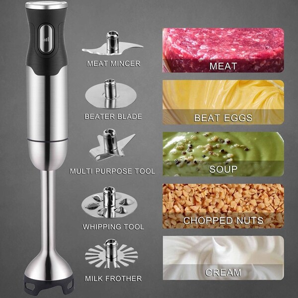 【ジャンク】Aibog X5s BergHOFF X5 Pro Stainless Steel Handheld Food Processor, 5