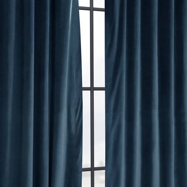 Exclusive Fabrics Signature Velvet Blackout Curtain (1 Panel)