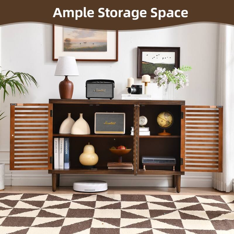 3-Door Storage Cabinet With Adjustable Shelves