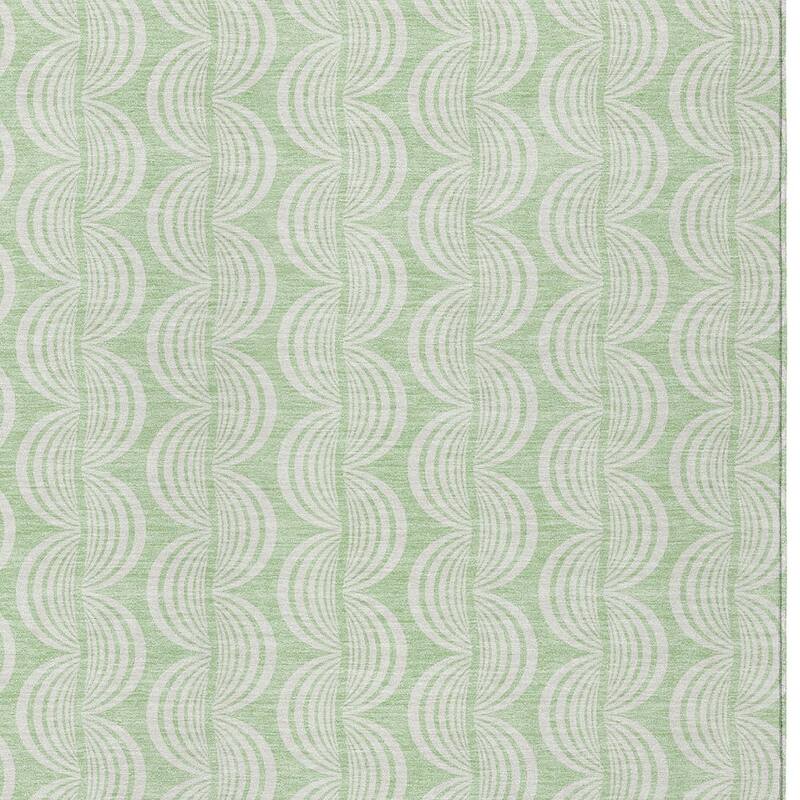 HomeRoots Ogee Transitional Rectangle Outdoor Rug