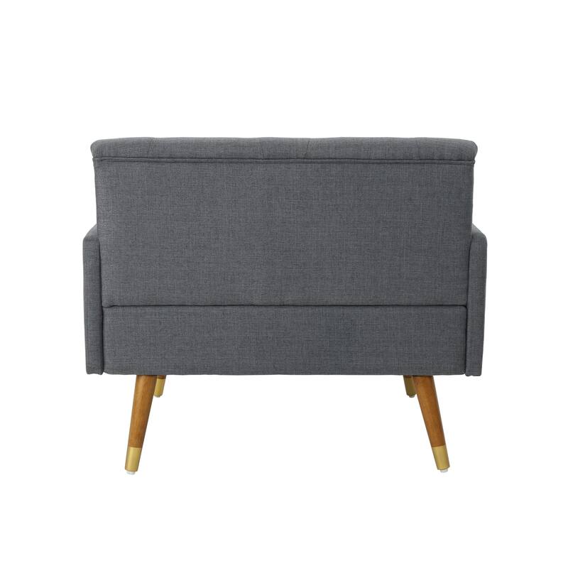 38.25" Button Tufted Club Chair