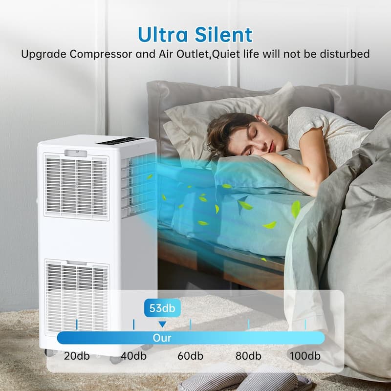 8000 BTU Portable AC Air Conditioner Unit, Air Conditioner with Remote Control