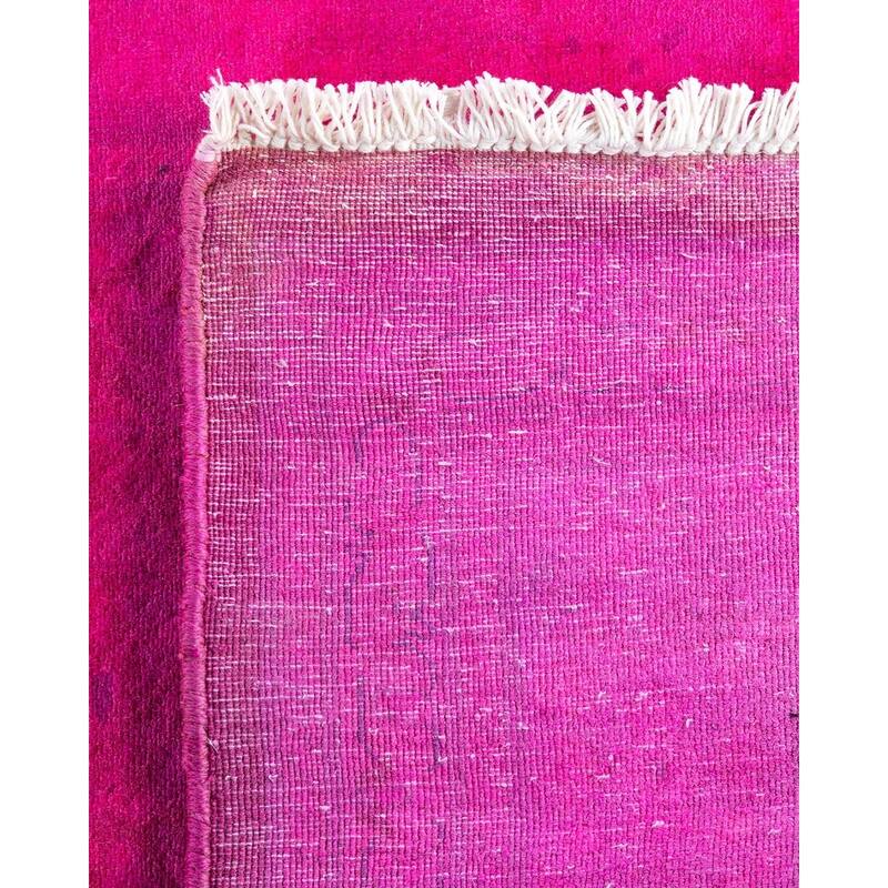 Fine Vibrance, One-of-a-Kind Hand-Knotted Runner Rug - Pink, 2' 8" x 18' 3" - 2' 8" x 18' 3"