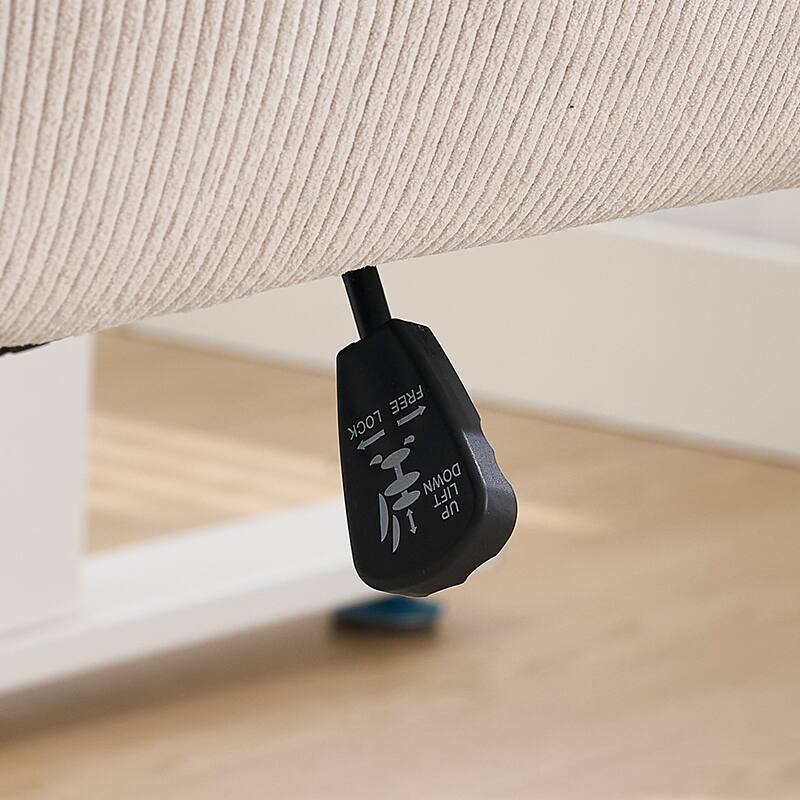 Mid-back liftable office chair, striped fabric, and ergonomically designed for working, studying or relaxing