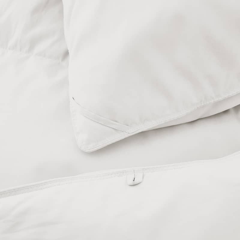 Medium Warmth All Season 600 Fill Power White Goose Feather Down Comforter Duvet Insert