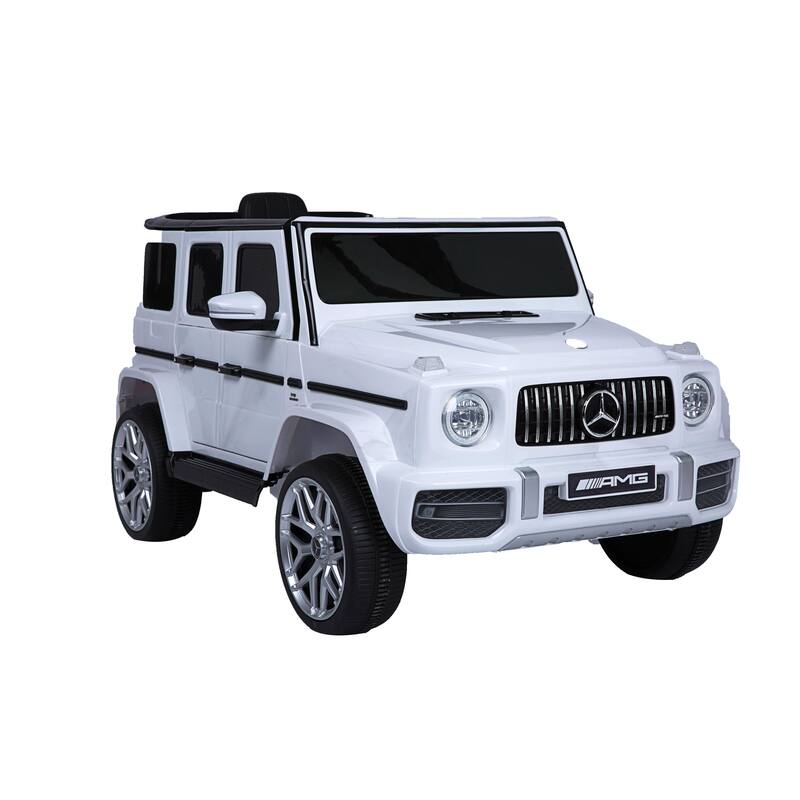Mercedes-Benz G63 12V Kids Electric Ride-On Car with Remote Control, MP3 Player, LED Lights, Spring Suspension & Seat Belt