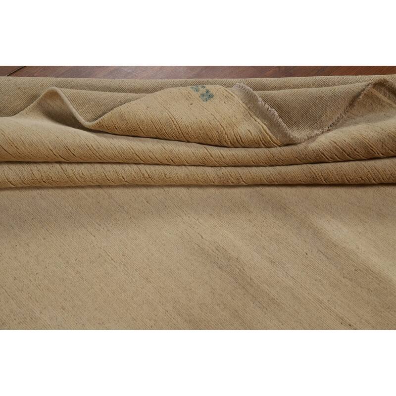 Contemporary Gabbeh Oriental Area Rug Hand-Knotted Wool Carpet - 6'0" x 8'10"