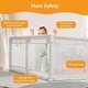 preview thumbnail 4 of 5, Infant 79"x63" 4-Panel Baby Playpen Spacious & Secure Foldable Playard White